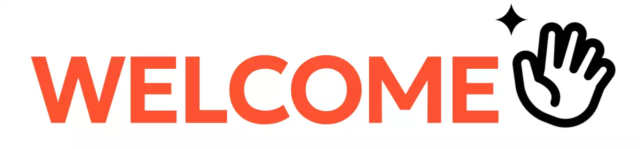 English camp promotional design with hand icon