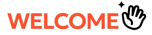 English camp promotional design with hand icon