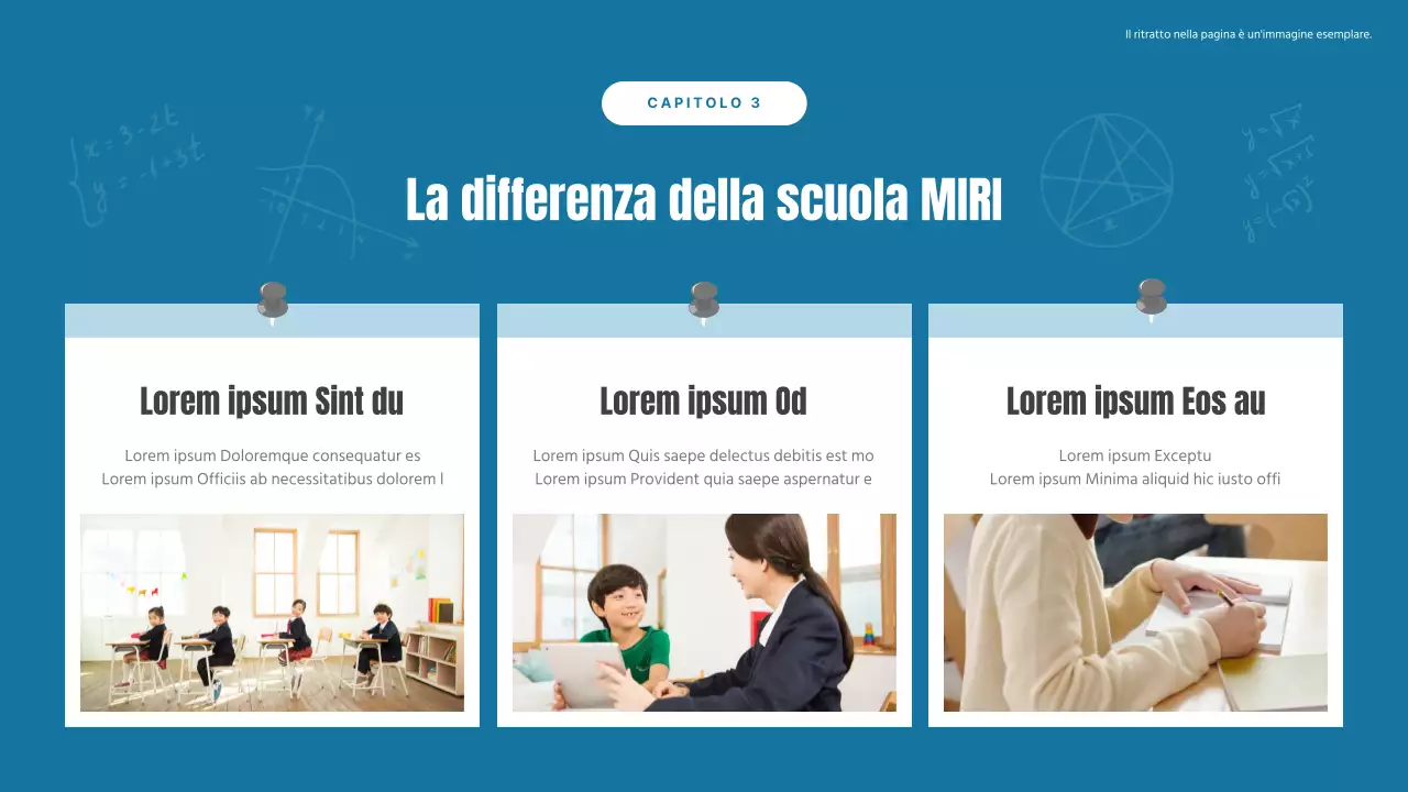 Un'introduzione alla scuola di matematica accogliente blu e grigia