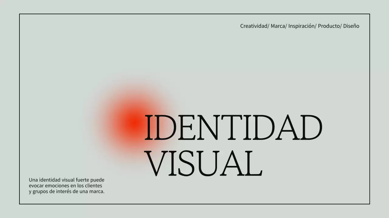 Caqui y negro Estética moderna Identidad visual Presentación de producto