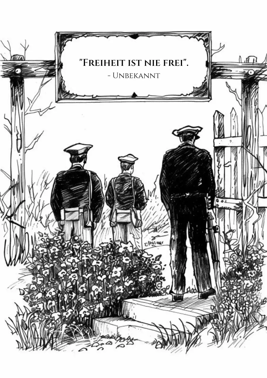 Werben Sie für einen klassischen Memorial Day in Weiß und Schwarz