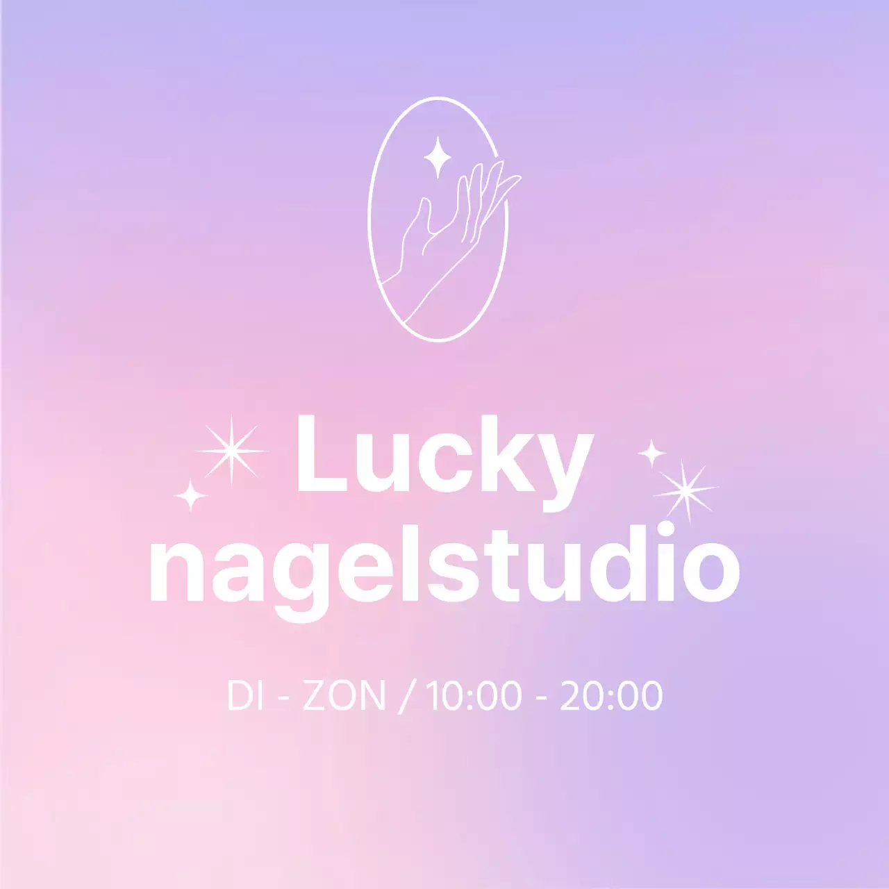 Promoot een verlopende schoonheidswinkel in roze en paars