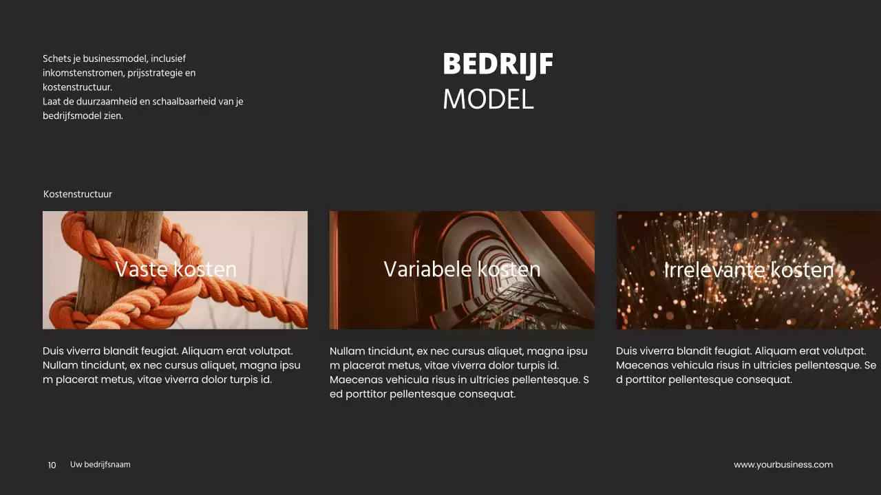 Grijs Oranje Minimaal Schoon Project Pitch Deck Voorstel