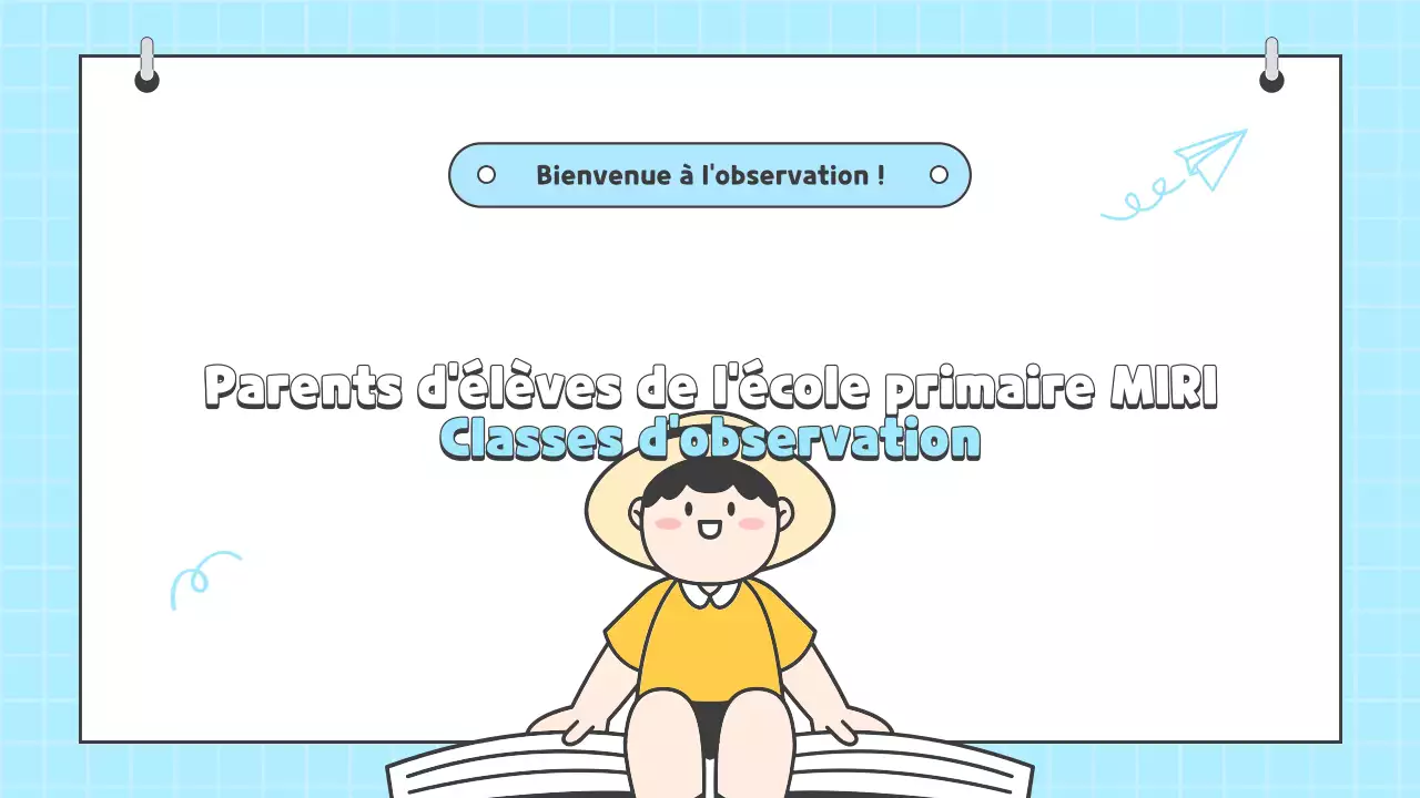 Ressources pour la leçon sur l'observation des parents en bleu clair