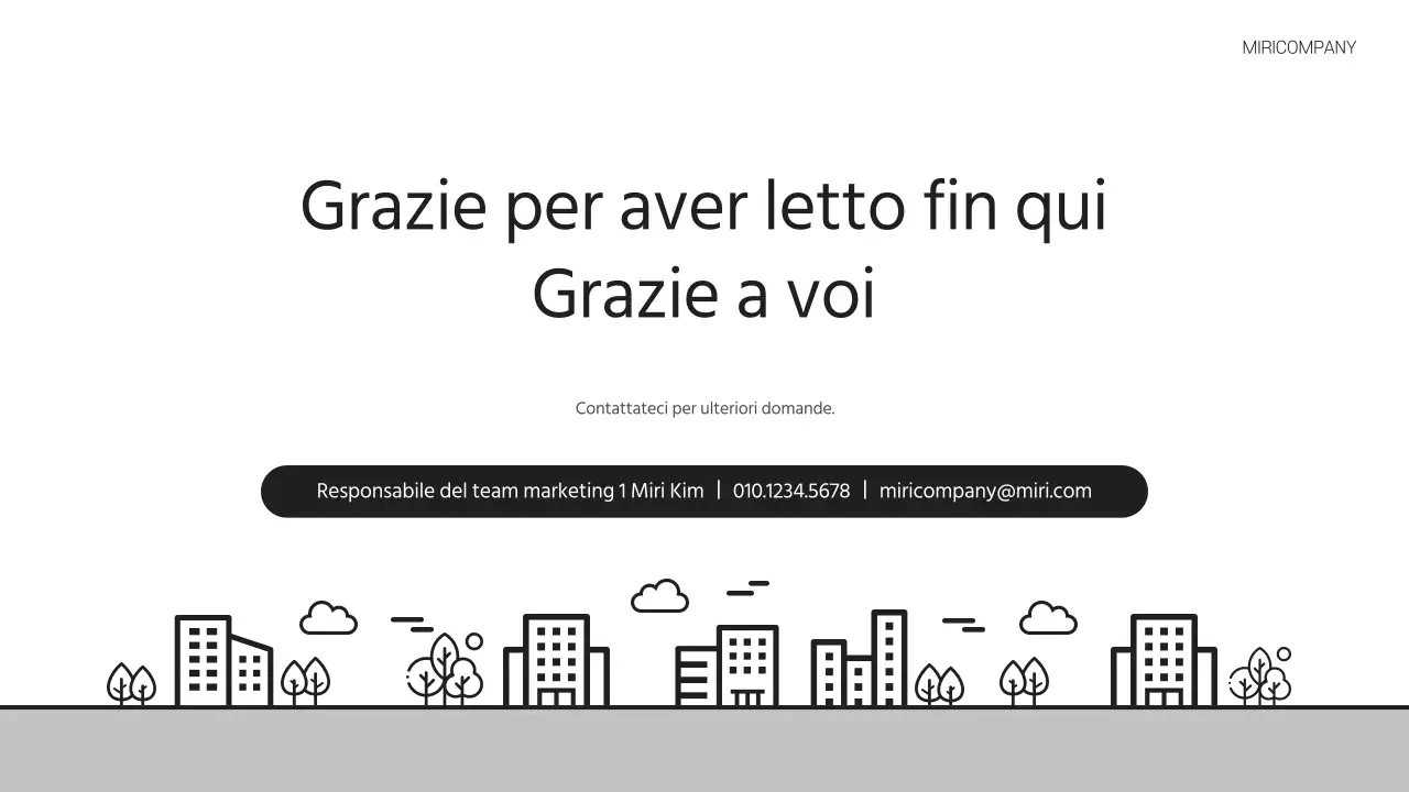 Una semplice lettera di presentazione aziendale in grigio e nero