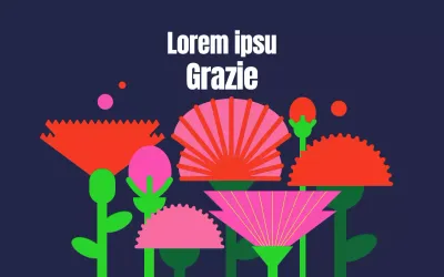 Un campo di garofani per la festa degli insegnanti su uno sfondo scuro