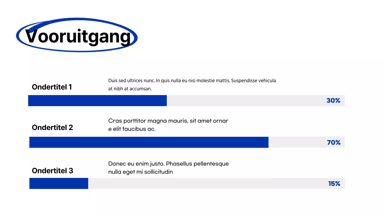 Blue Modern Marker Bedrijf Introductie