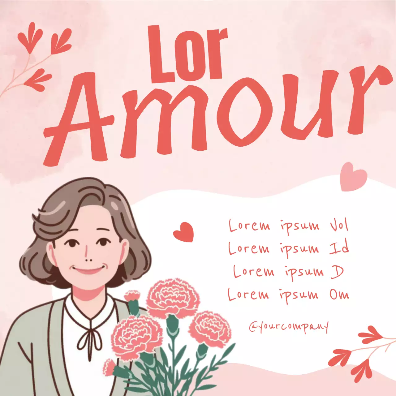 Publicité pour la fête des mères de Pink Plain Share the Love