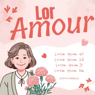 Publicité pour la fête des mères de Pink Plain Share the Love