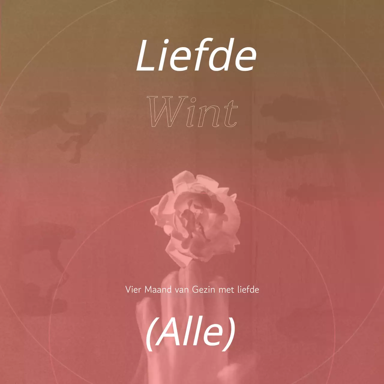 Promoot Gezinsmaand in geel en roze