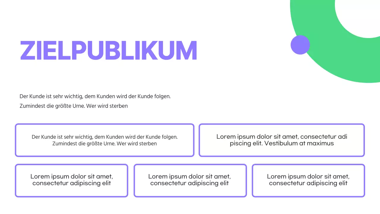 Lila und grün Moderne Marketingstrategie-Kampagne