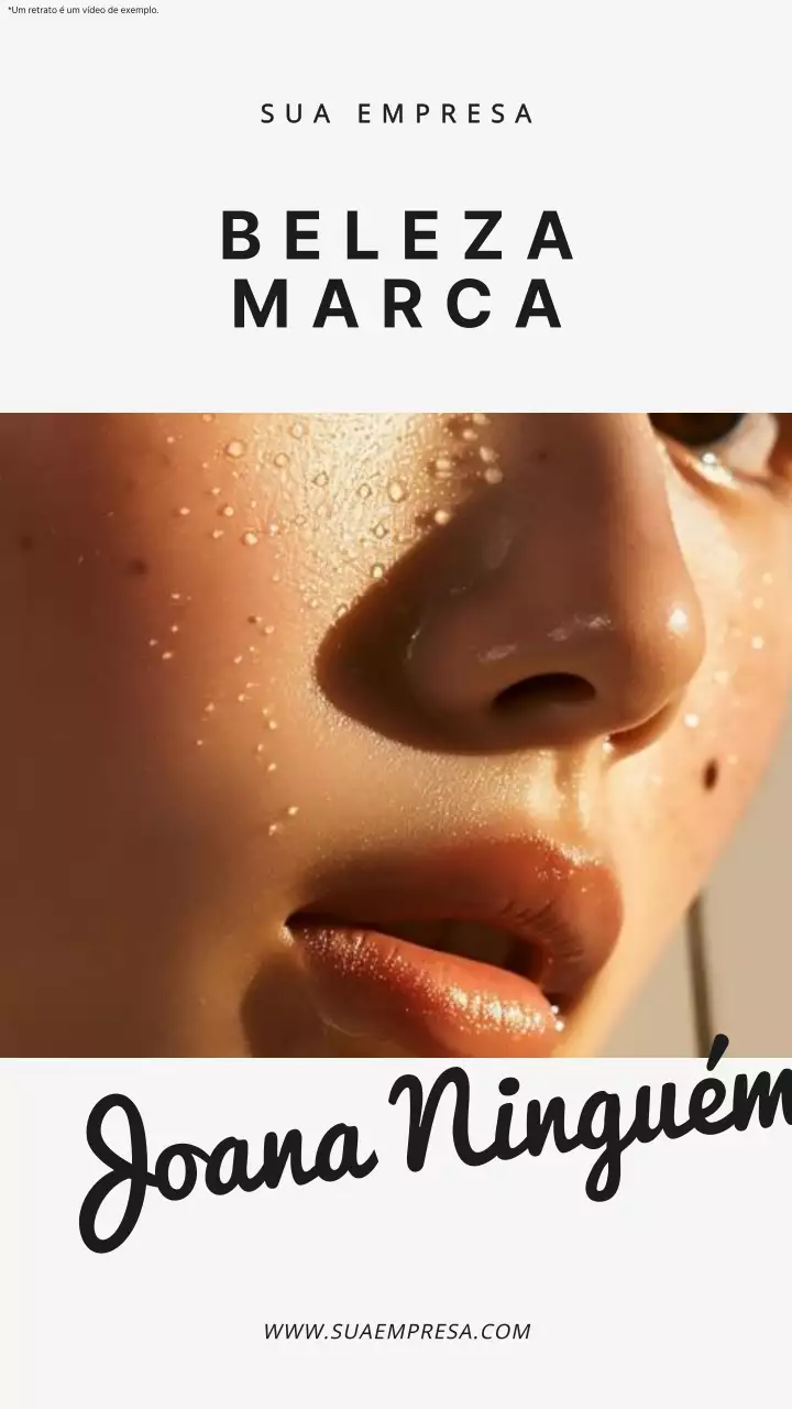 Promoção da marca de beleza Beige and Grey Trend