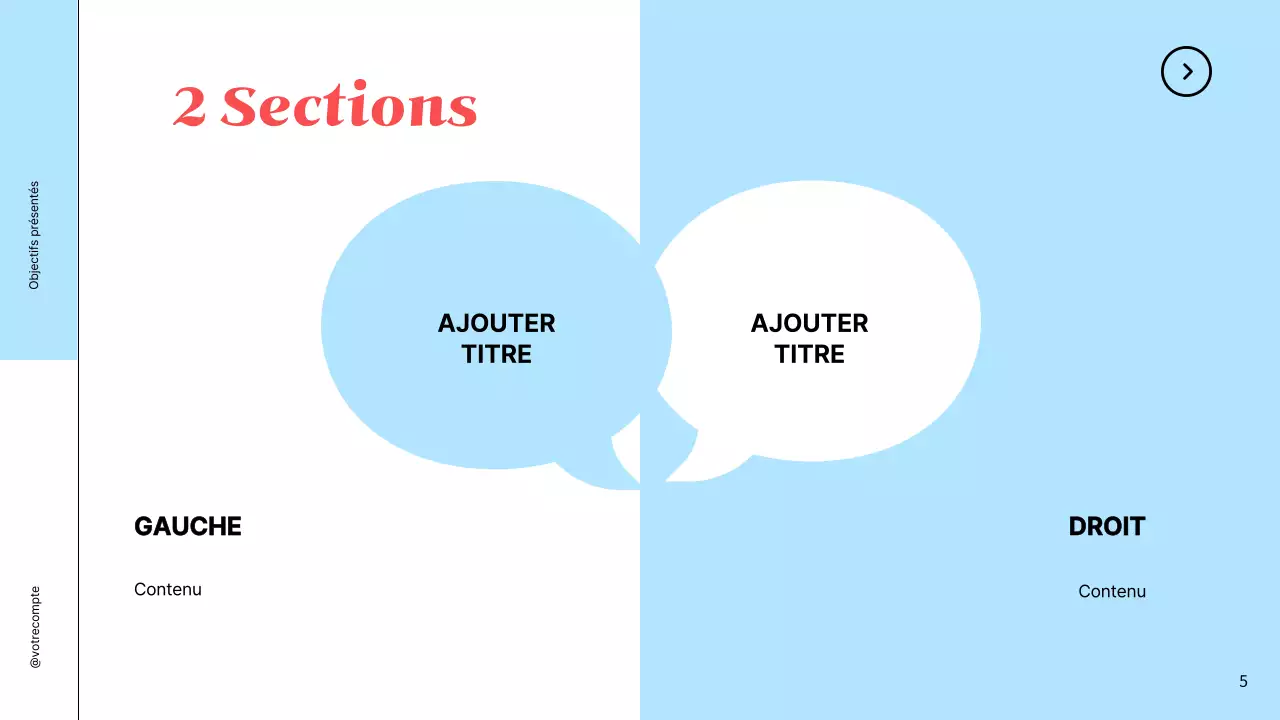 Sky Blue Simple Goals Presentation for Business Strategy (Présentation des objectifs simples de Sky Blue pour la stratégie d'entreprise)