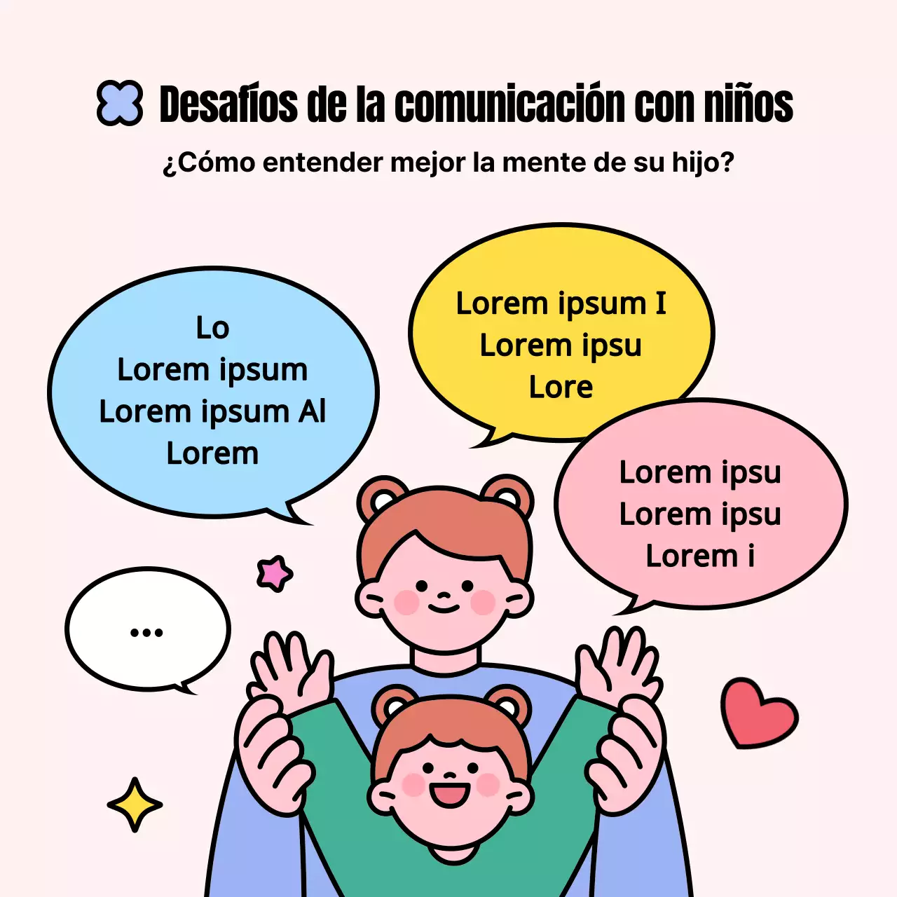 Promover los especiales para padres amarillos y azules