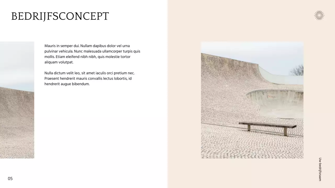 Beige Wit Minimaal Neutraal Toon Bedrijfspresentatie Pitch Deck Strategie