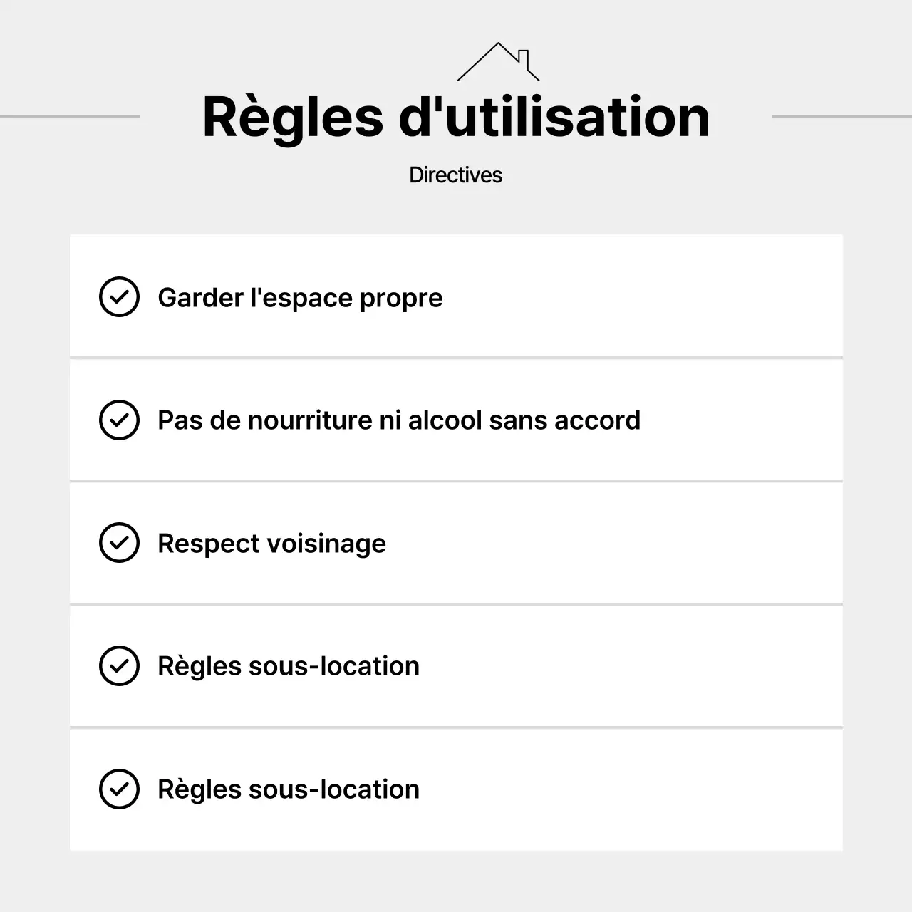 Annonce moderne de location de pré-terrain en orange