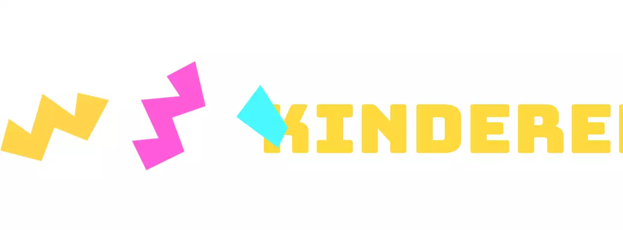 Kids Academy merchandise met kleurrijke geometrische vormen