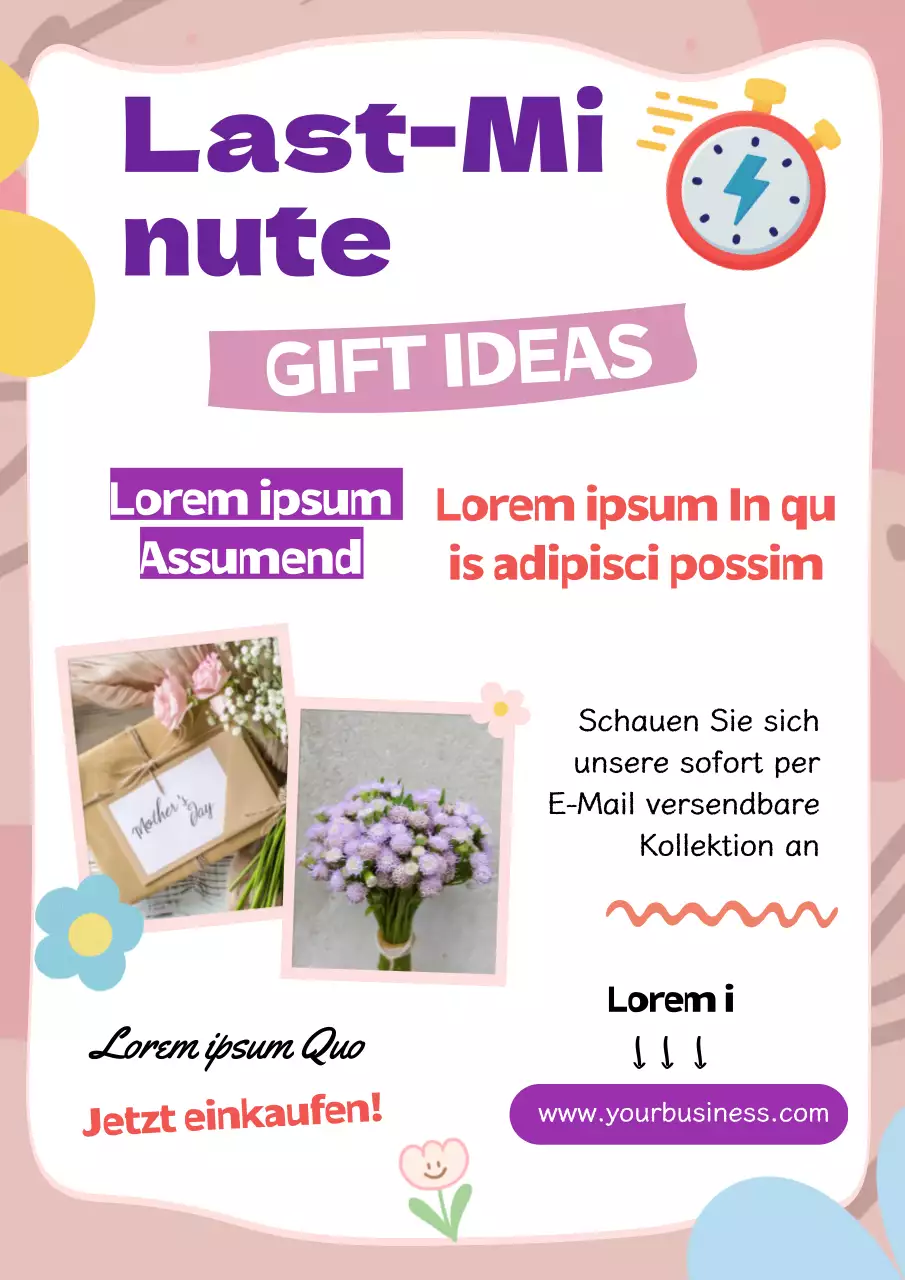 Pinke einfache Geschenkideen zum Muttertag Promotion