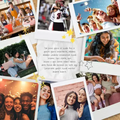 Lettera bianca vintage per i ricordi di laurea