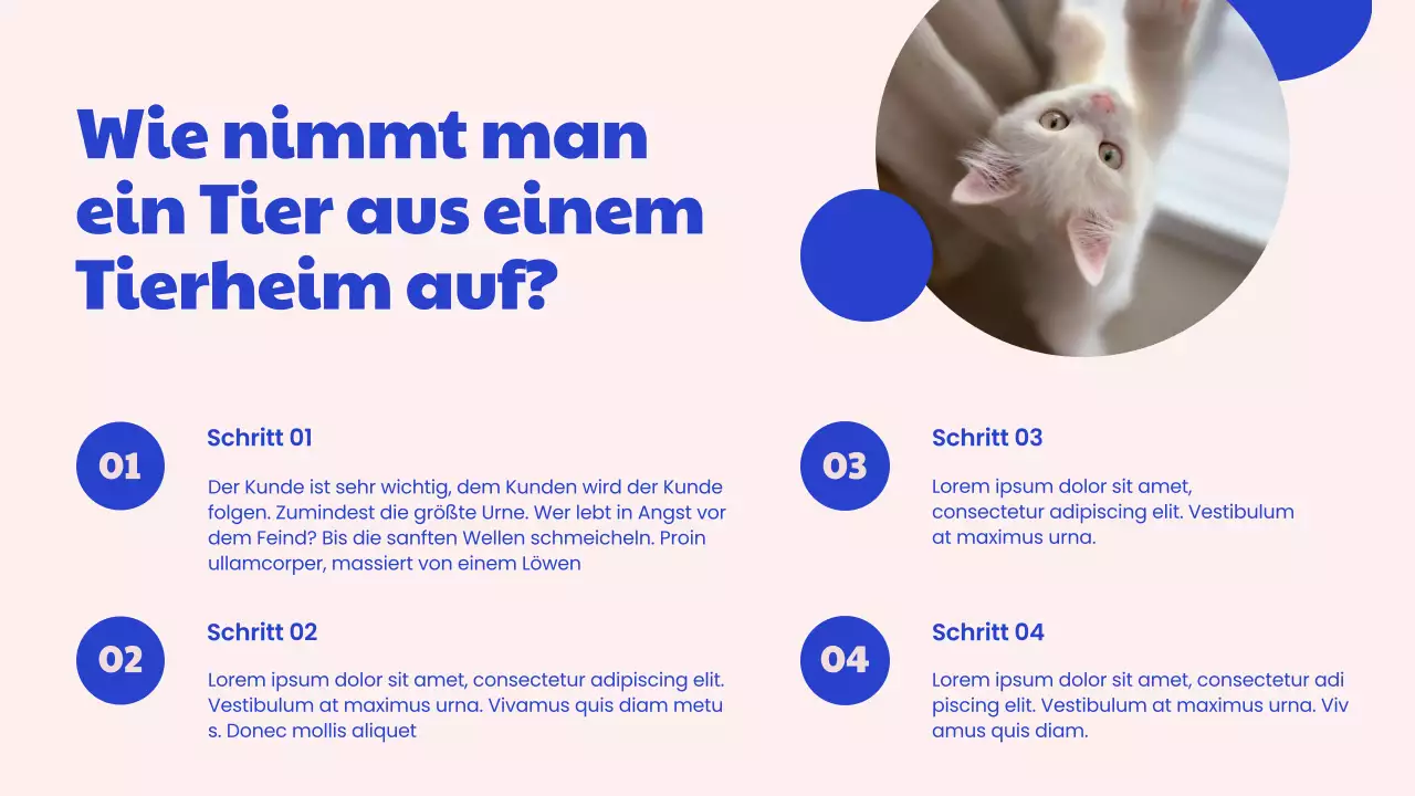 Kampagne des modernen Adoptionszentrums in Blau und Rosa