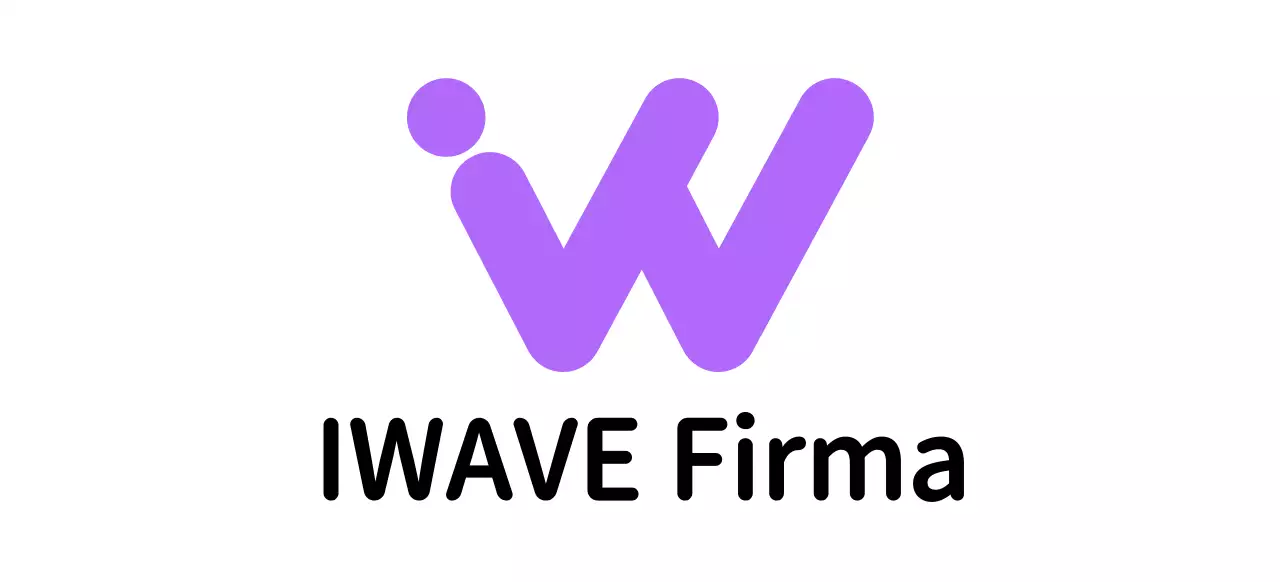 Firmenlogo mit einem einfachen schwarzen Buchstabensymbol