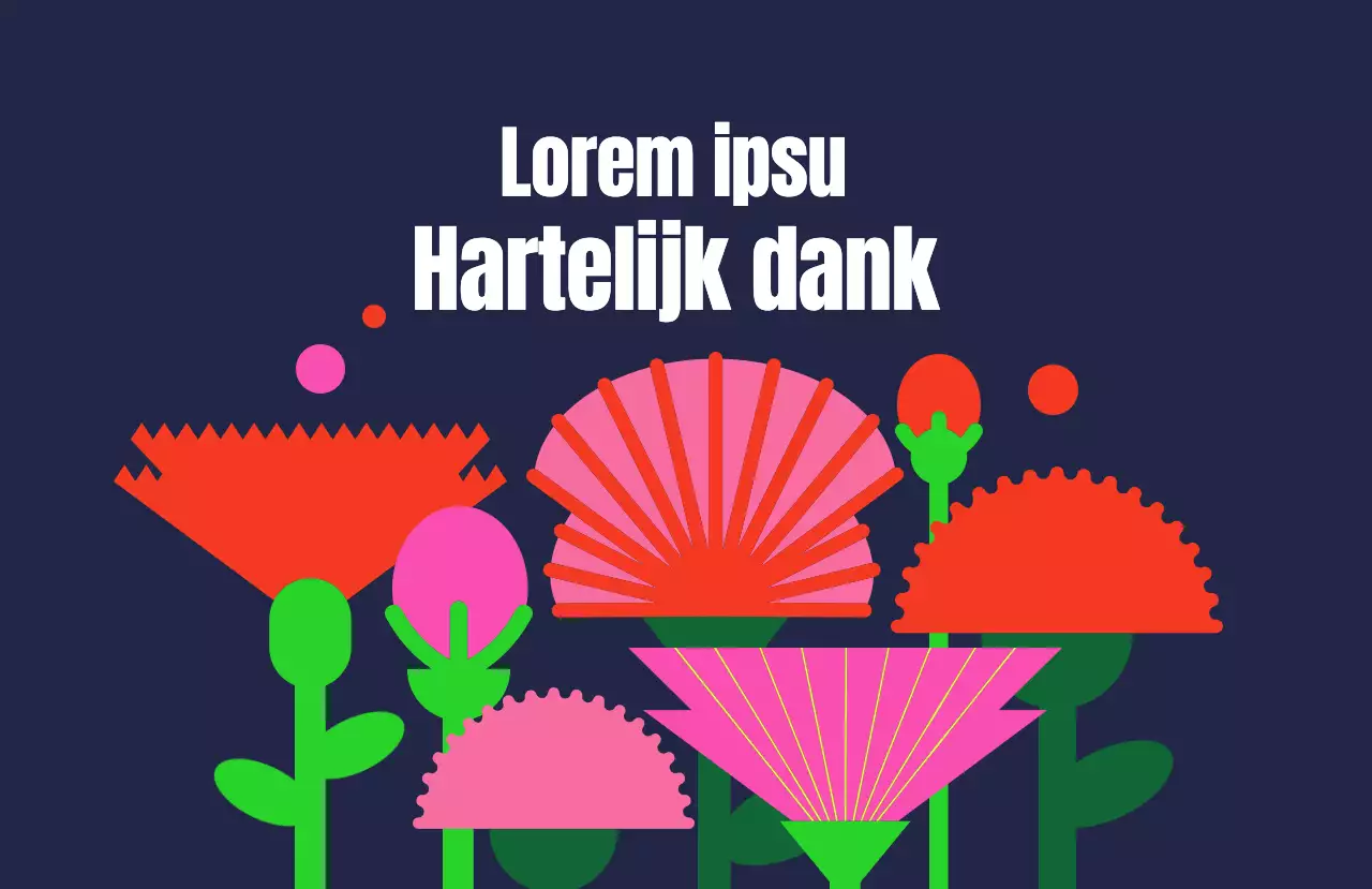 Een veld met anjers voor lerarendag op een donkere achtergrond