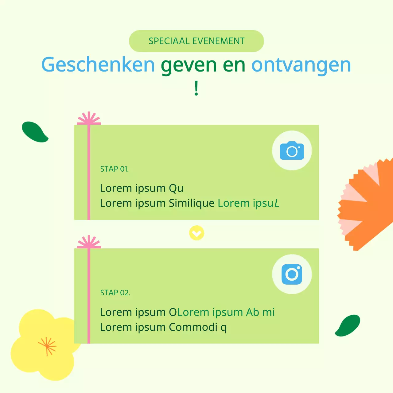 Promoot de Geel en Groen Maand van het Huis Cadeauverkoop