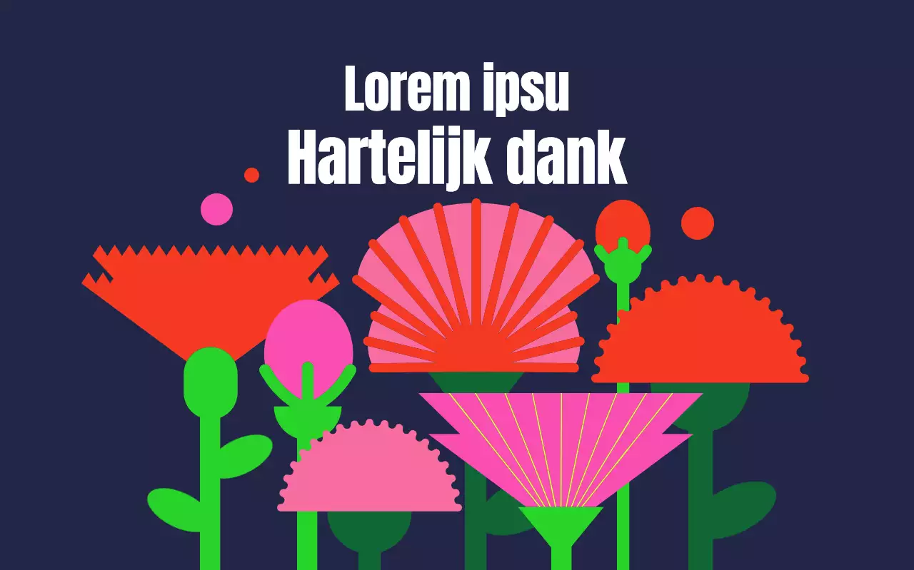 Een veld met anjers voor lerarendag op een donkere achtergrond