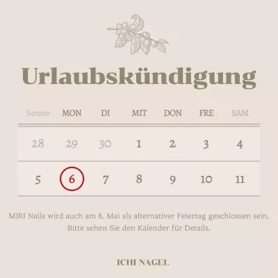 Ein Leitfaden für einen minimalistischen Nagelstudio-Kalender in Beige und Elfenbein