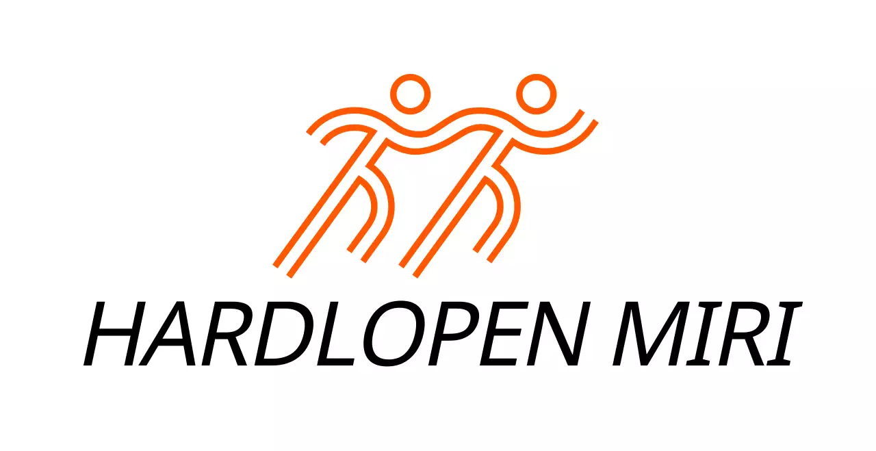 Eenvoudige hardloopwedstrijd met illustraties van hardlopers