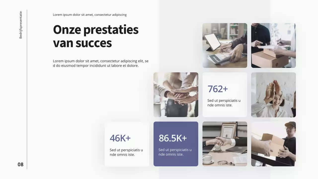 Purple Blue Introductie Modern Bedrijf