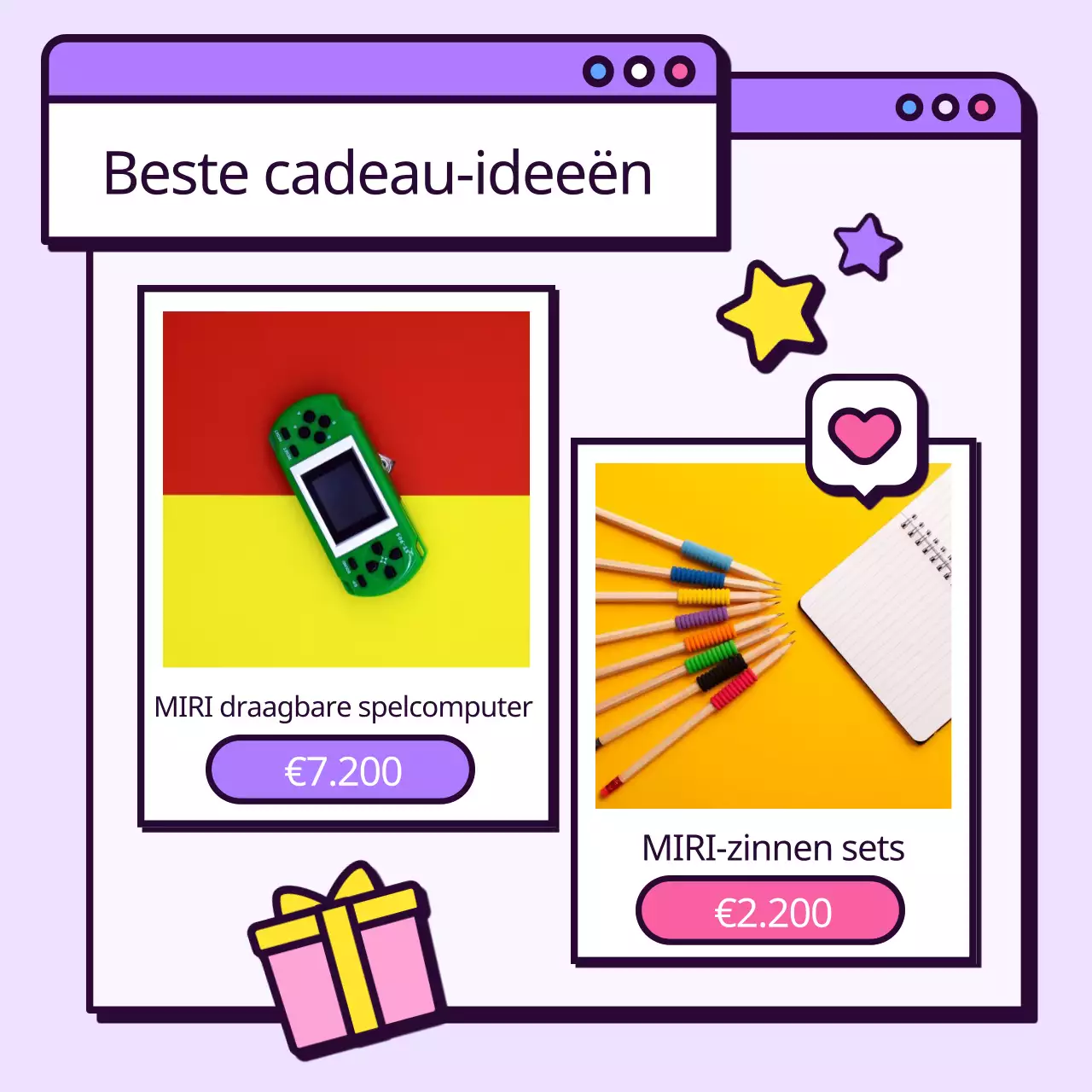 Kitscherige cadeautips voor kinderdag in paars en roze