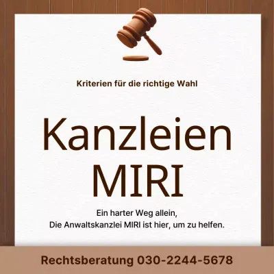 Ein sauberer Kanzleiposten in Braun und Beige