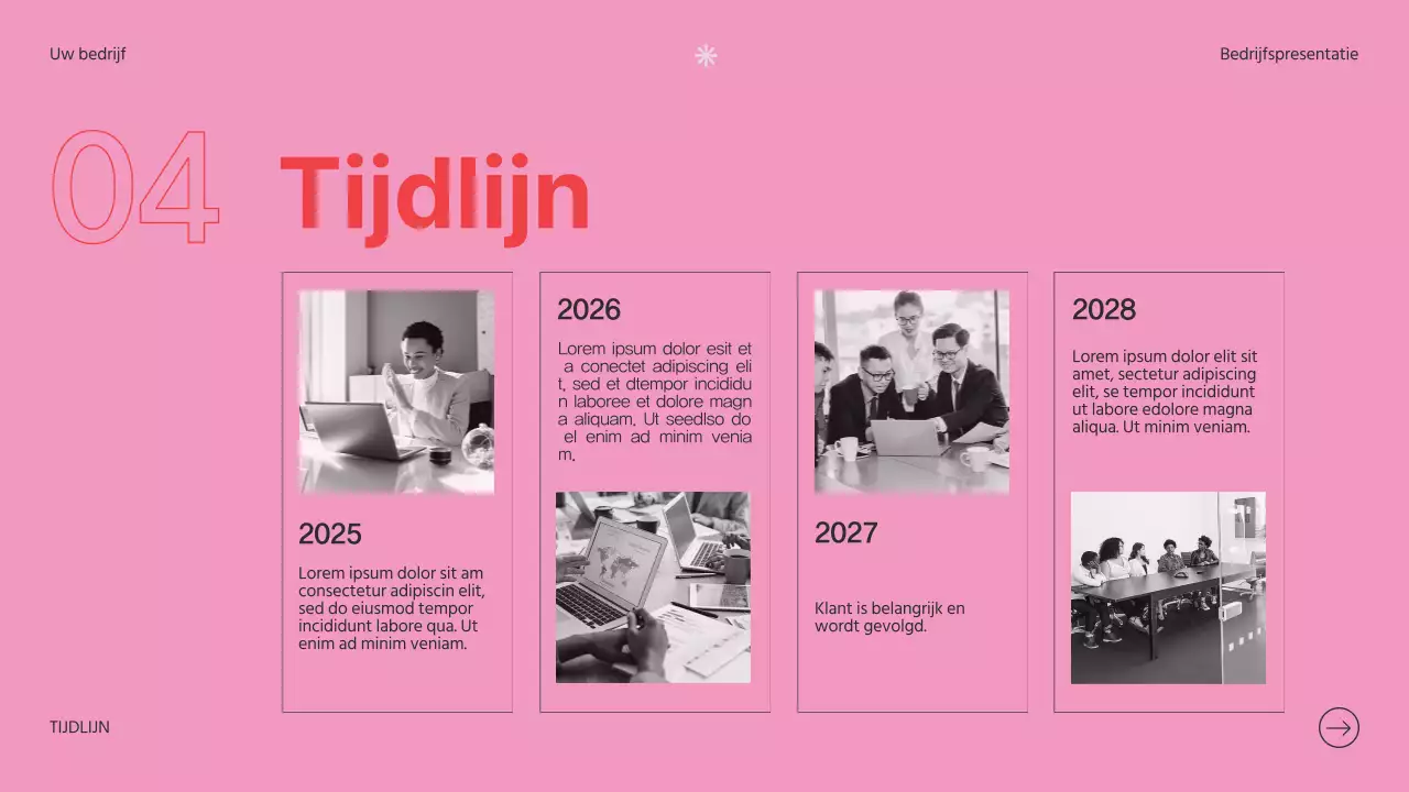 Soft Pink Clean Bedrijfsintroductie