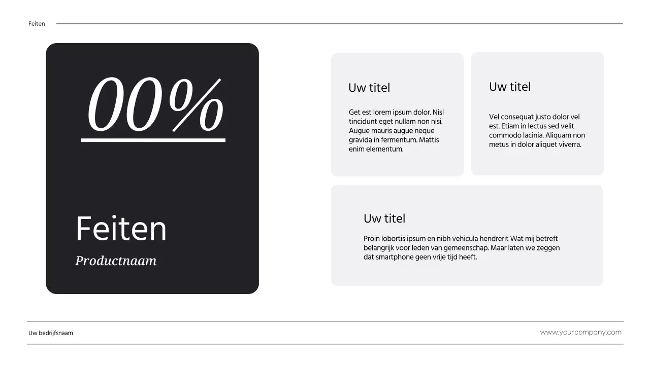 Zwart Wit Minimalistisch Zakelijk Over Ons