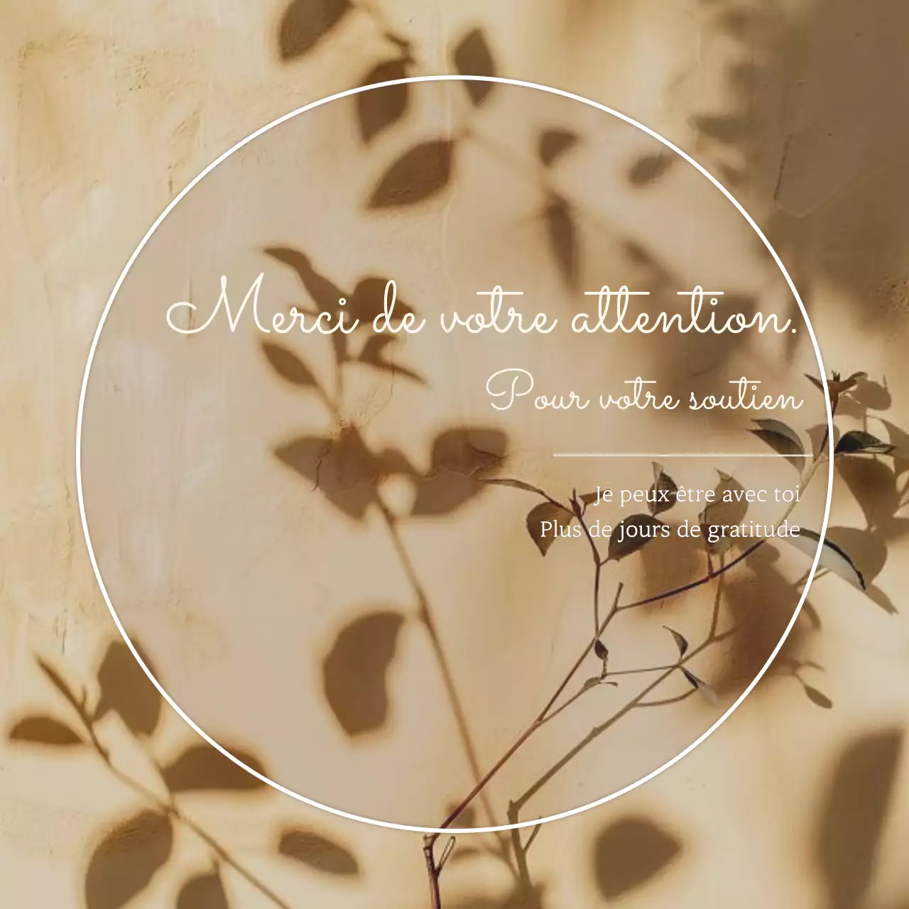 Un poste de mois d'appréciation moderne en beige et marron