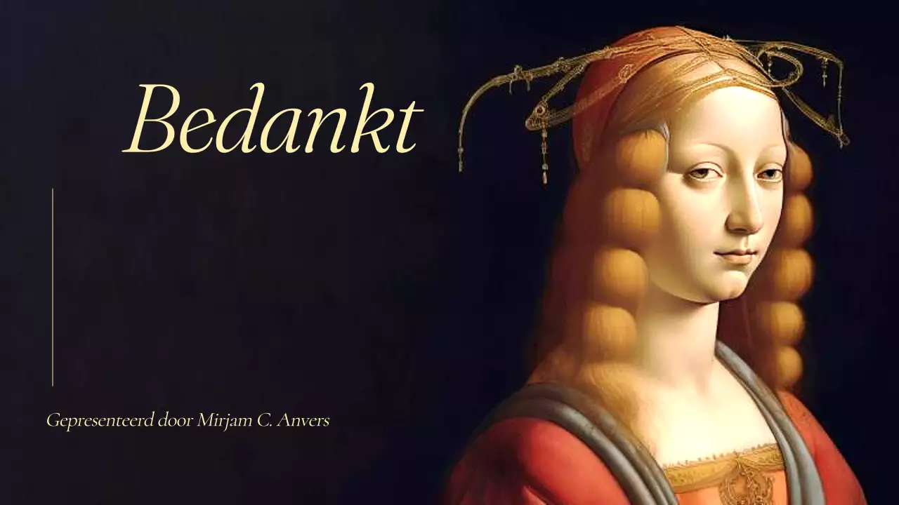 Zwart Renaissance Schilderijverslag