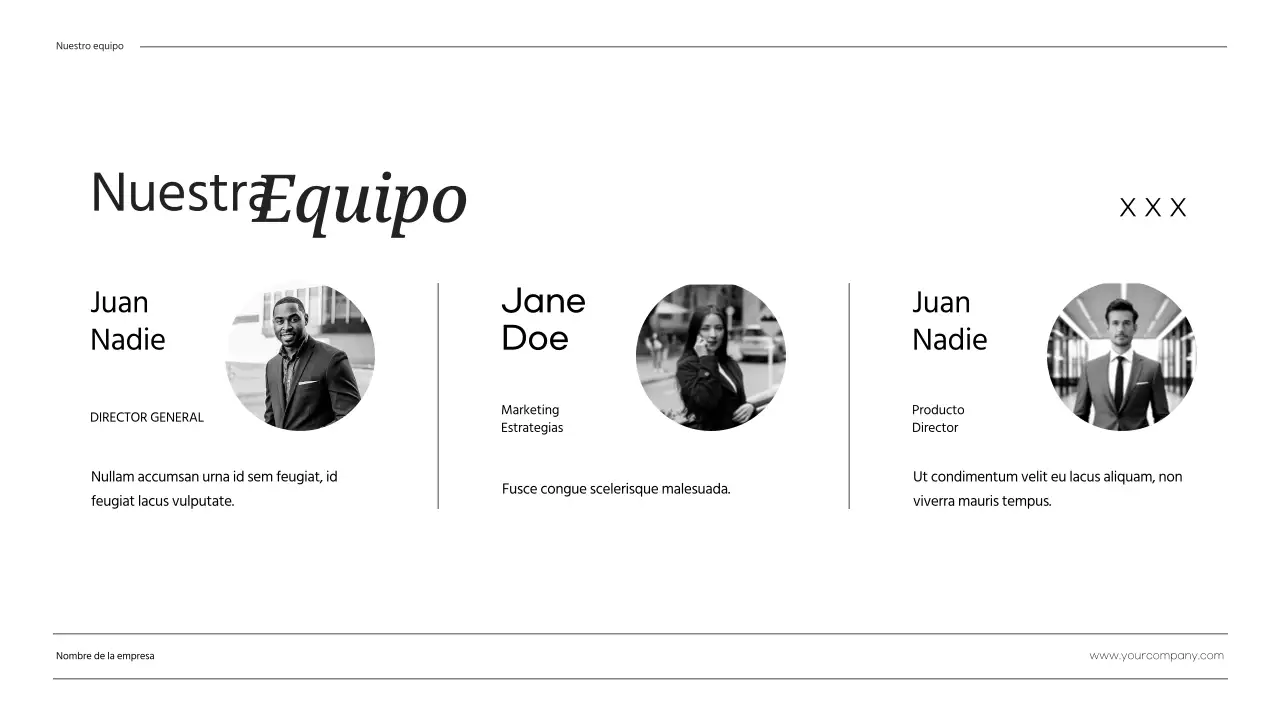 Negro Blanco Minimalista Negocios Sobre Nosotros