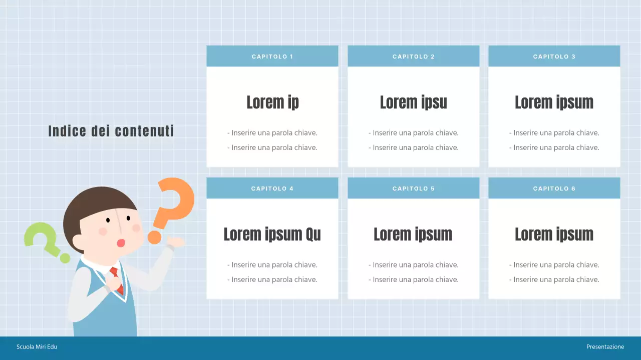 Un'introduzione alla scuola di matematica accogliente blu e grigia