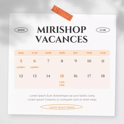 Un guide de vacances moderne en orange et noir