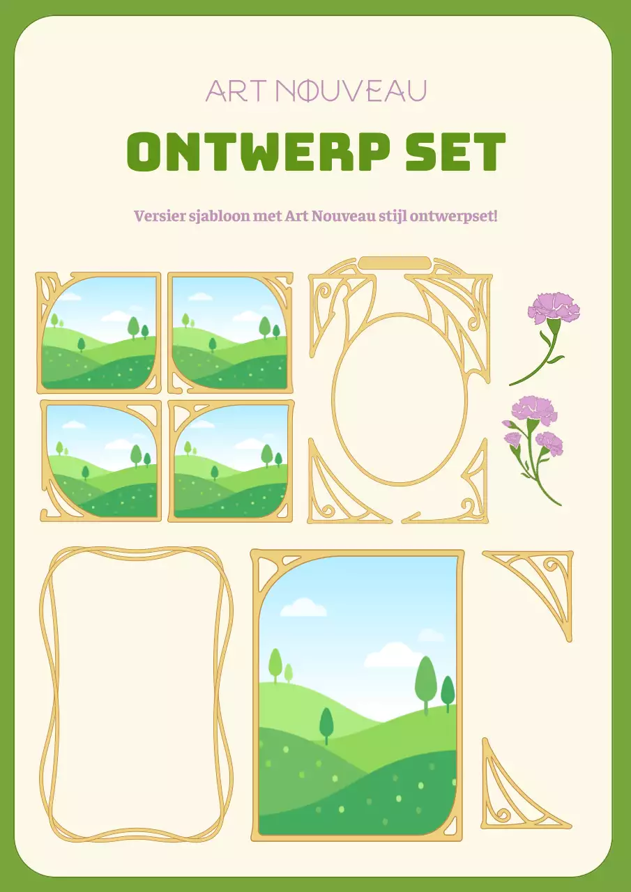 Promoot een klassieke Moederdagverkoop in chartreuse en ivoor