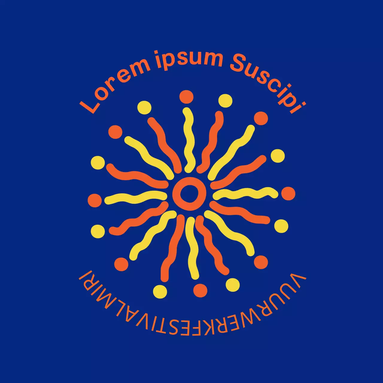 Een spannend festival met vuurwerk dat afgaat met een knal