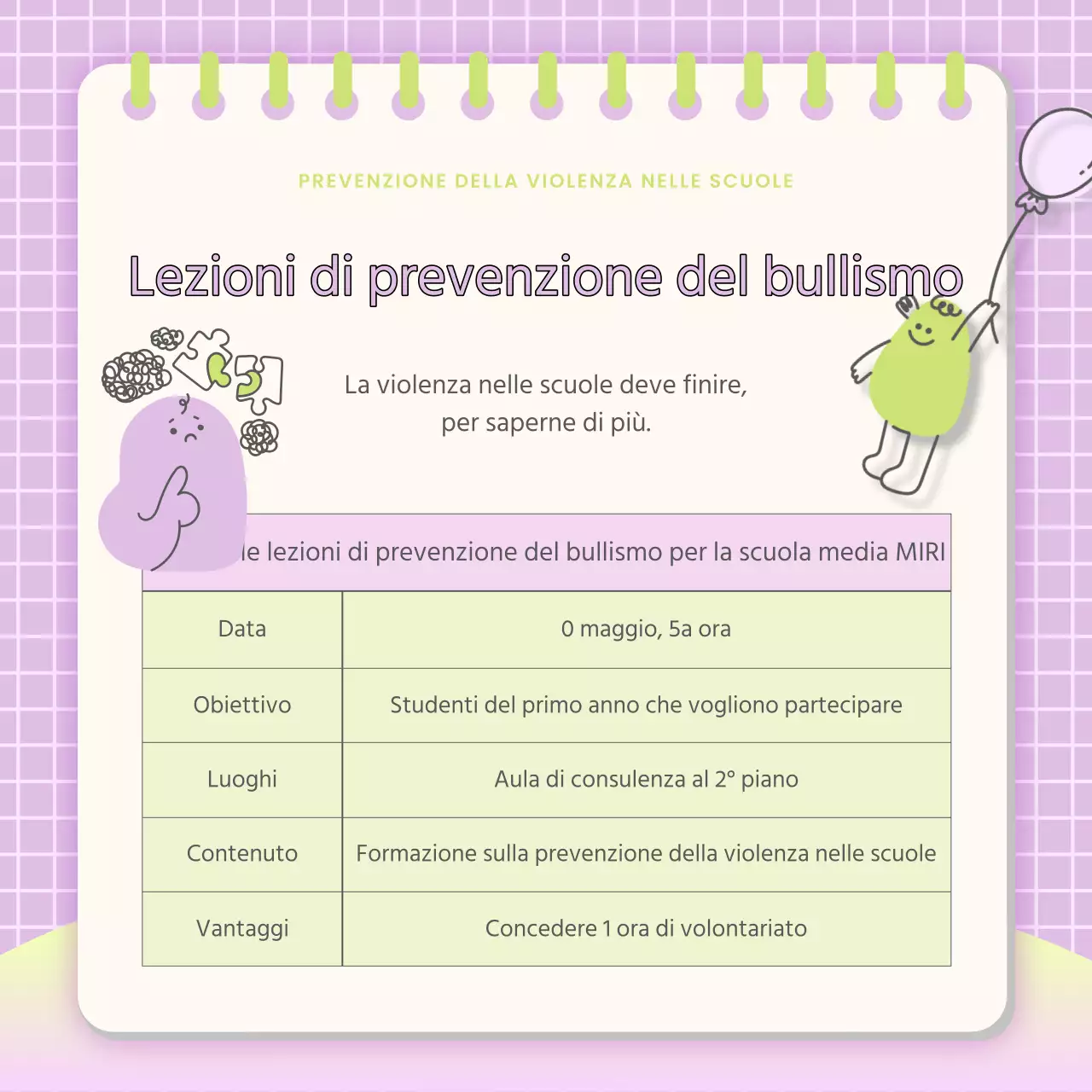 Messaggi della campagna di amicizia rosa e azzurri