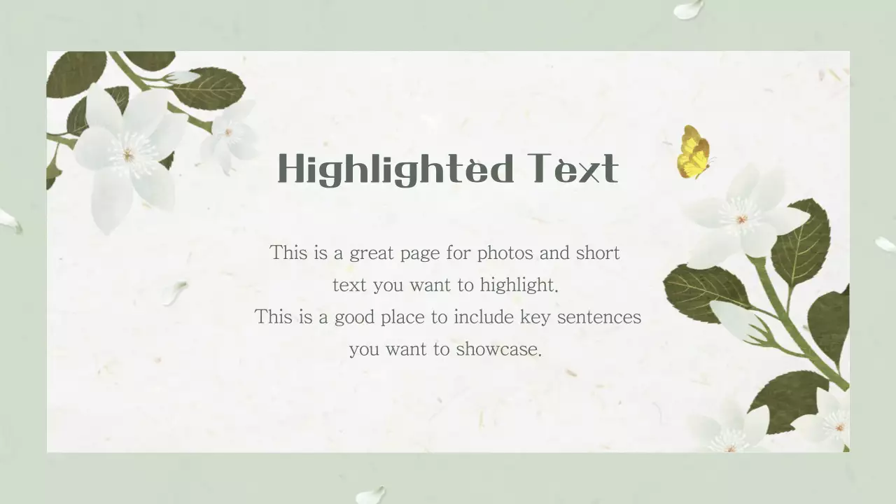 Template Presentasi Musim Semi Hijau Elegan