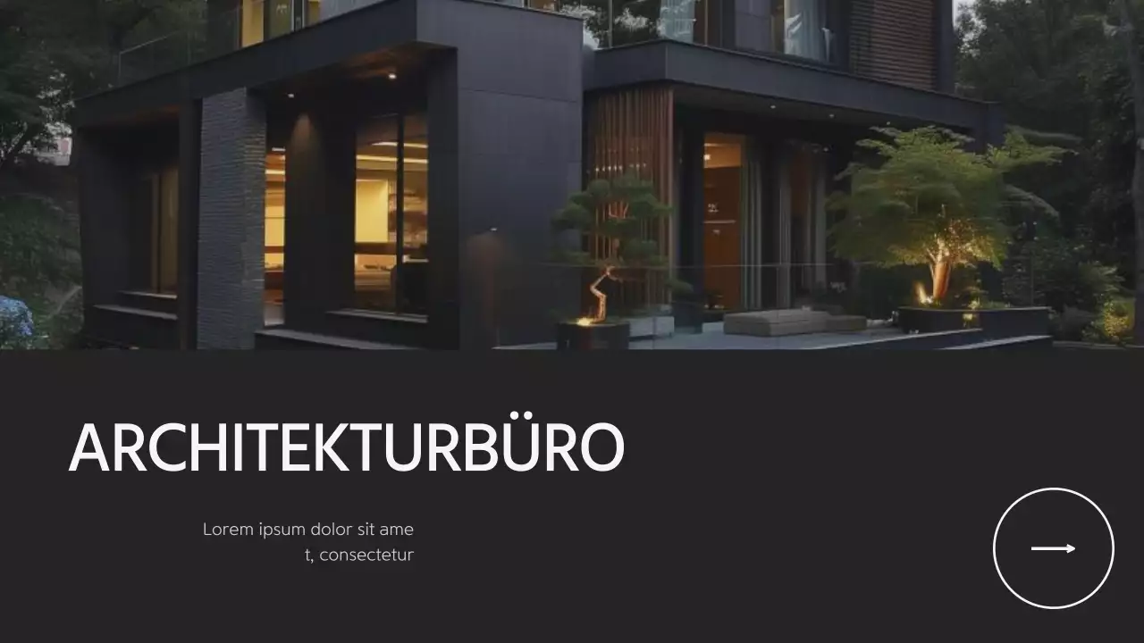 Schwarzes modernes Architekturbüro - Vorschlag