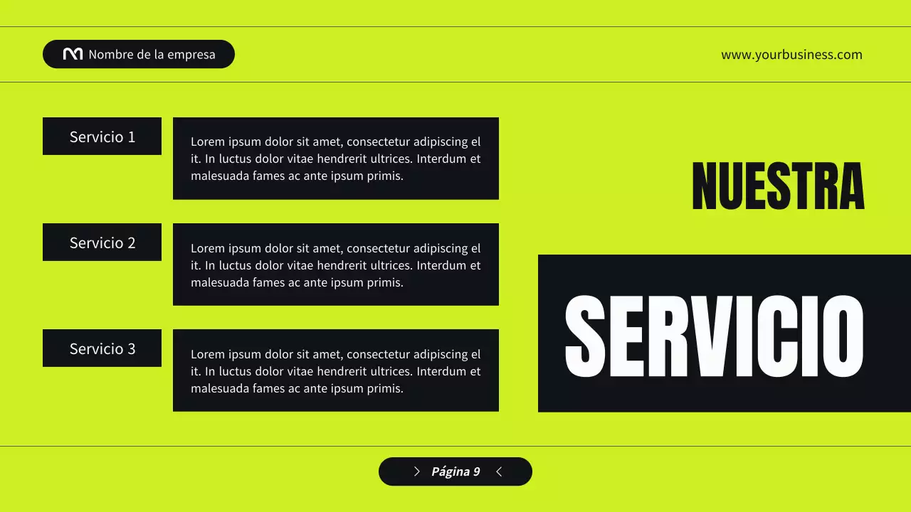 Black and Green Modern Perfil empresarial Presentación de la empresa