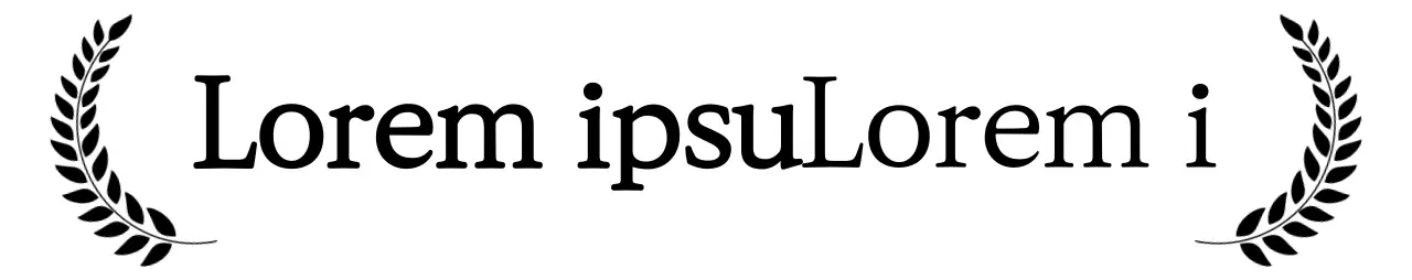 Classy corporate founding statement in serifs