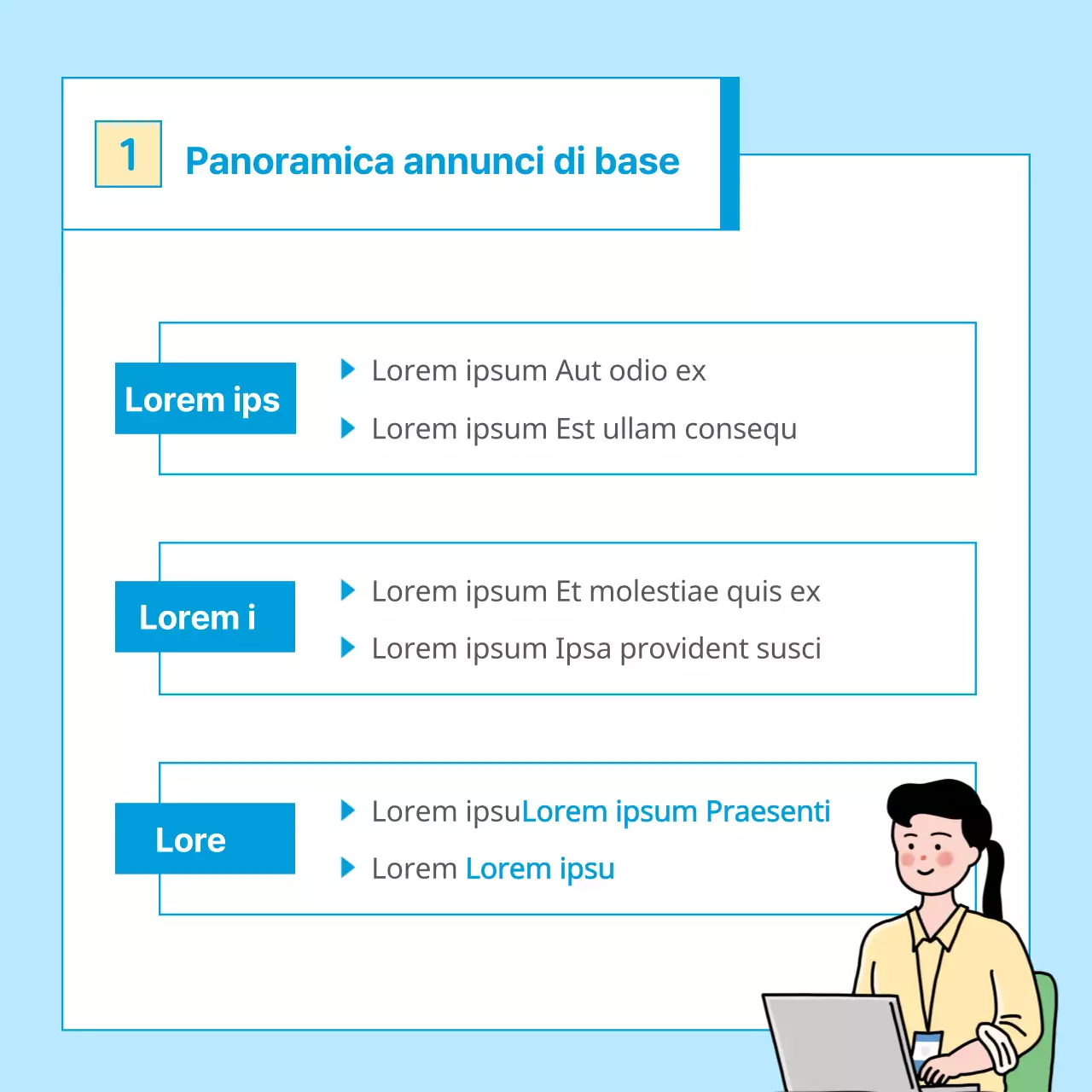 A proposito di CardNews con un tavolo semplice in avorio e azzurro