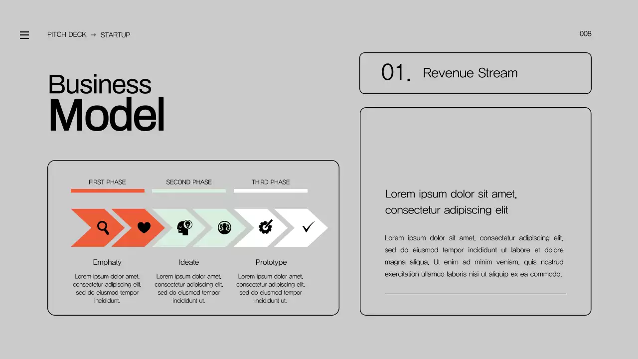 Orange Modern Pitch Deck Presentation