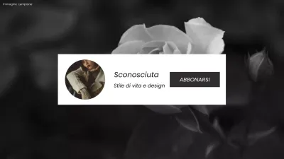 Promozione di un elegante vlog sullo stile di vita in bianco e nero